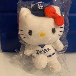 New in Bag Plush Dodgers Hello Kitty